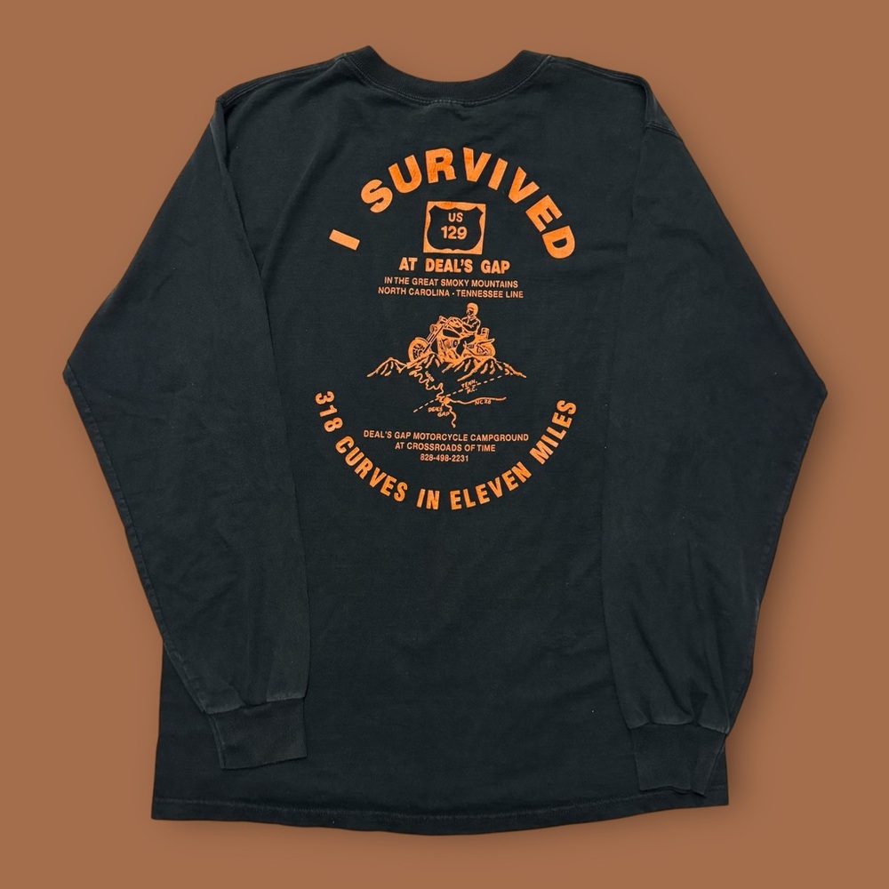 Vintage Black Biker Long Sleeve